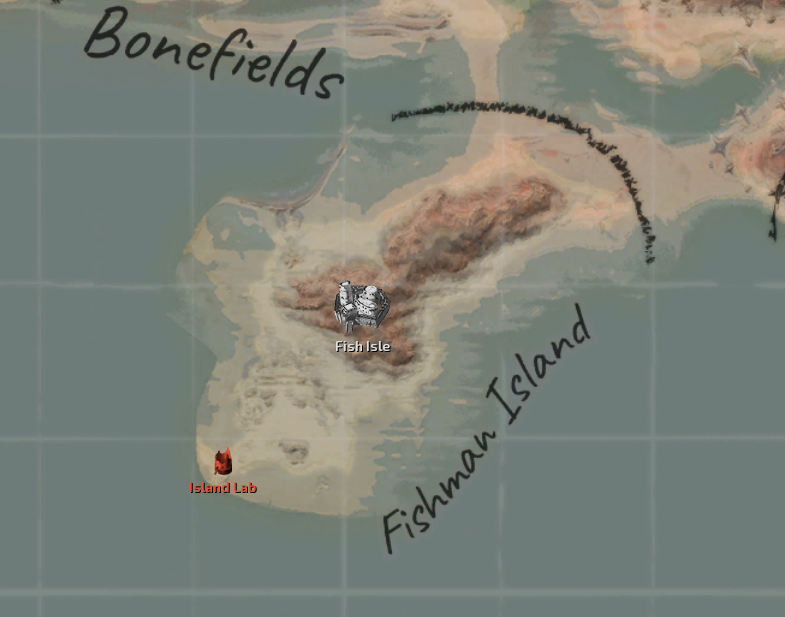 Fishman Island Map Locations